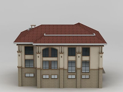 独栋别墅模型3d模型