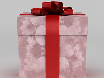 粉色礼物盒模型3d模型