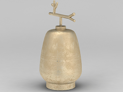 金属花瓶装饰摆件模型3d模型