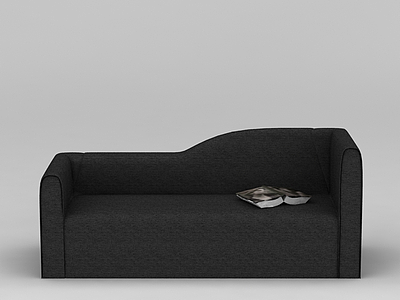 3d灰色布艺沙发榻免费模型