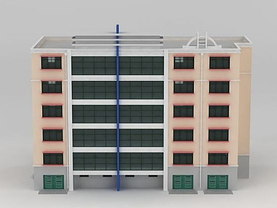 6层小公寓模型3d模型