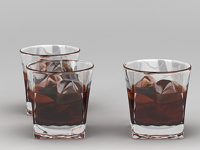 3d威士忌杯模型