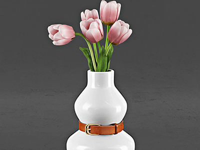 3d中式葫芦花瓶装饰品模型