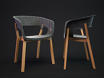 现代时尚椅子3d模型