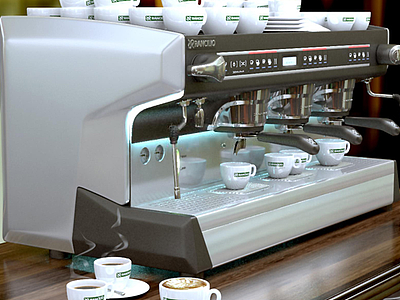 3d专业咖啡机模型