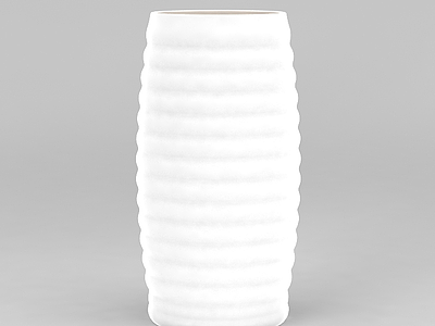 3d白色简约花瓶免费模型