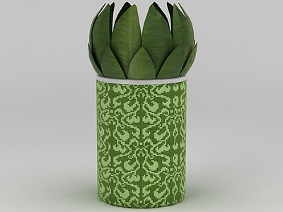 迷你绿植花盆模型3d模型