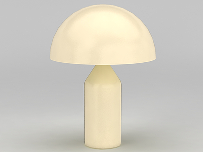3d简约蘑菇形台灯免费模型