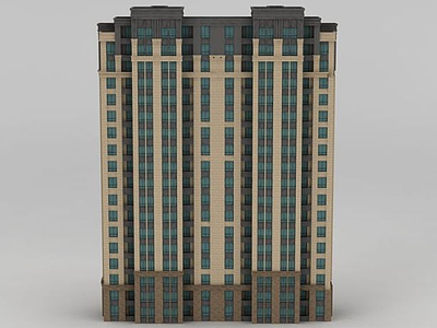 欧式住宅楼模型3d模型