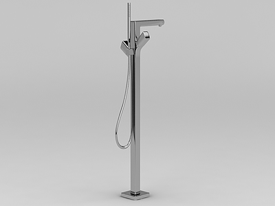 浴室不锈钢升降杆模型3d模型