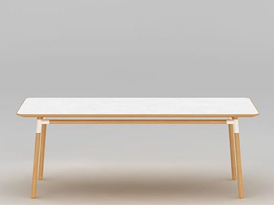 现代简约餐桌3d模型