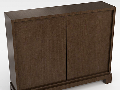 中式实木柜子模型3d模型