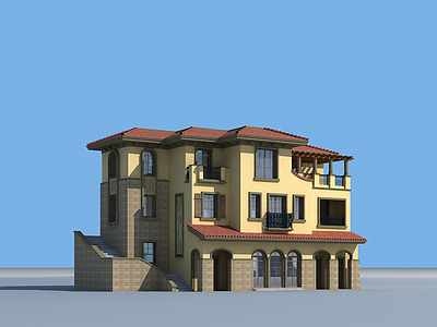 名邸别墅模型3d模型