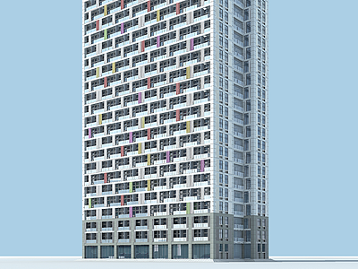 高层住宅模型3d模型