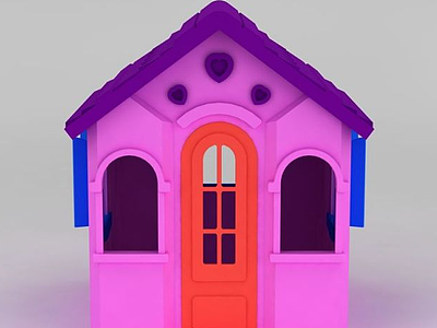 儿童塑料小屋模型