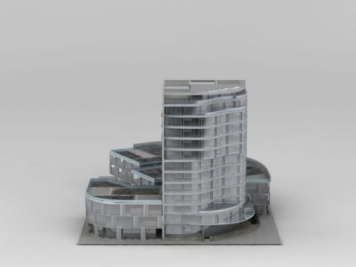 3d科技大楼模型