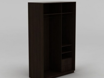 实木小衣柜3d模型