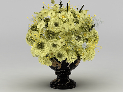 3d仿真花卉装饰品免费模型