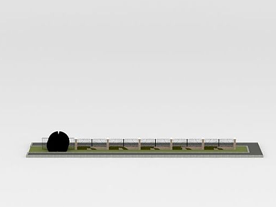 3d铁艺围栏模型