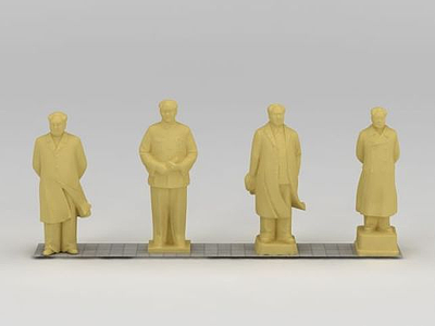 毛主席雕塑模型3d模型