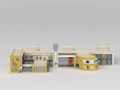 3d幼儿园模型