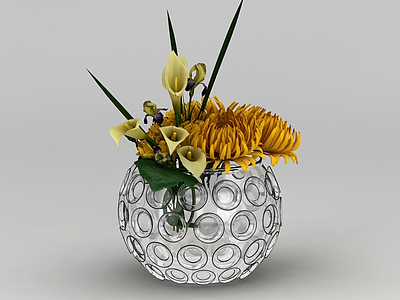 插花花瓶模型3d模型