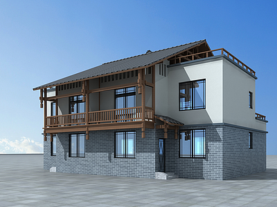 民房改造房模型3d模型