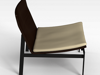 中式简约休闲椅子模型3d模型