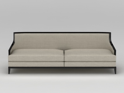 新中式双人沙发模型3d模型