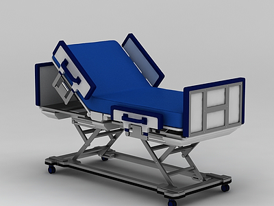 3d多功能护理床免费模型