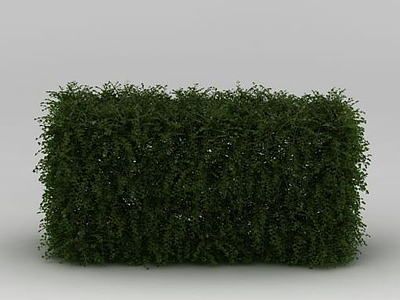 3d绿化带灌木模型