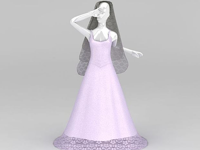 婚纱模特道具模型3d模型