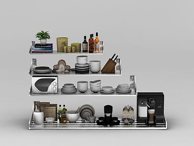 厨房架子3d模型