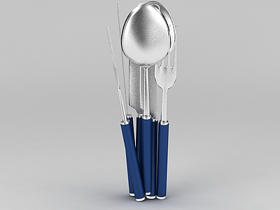 刀叉餐具模型3d模型