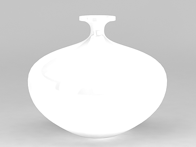 白色陶瓷花瓶模型3d模型