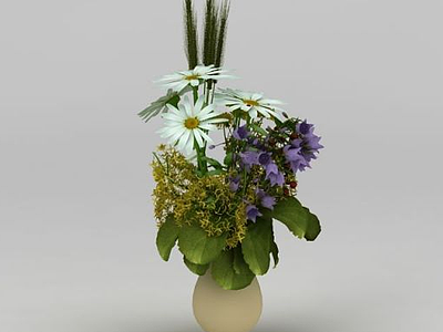 插花花瓶3d模型