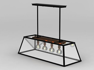 创意餐厅吊灯模型3d模型