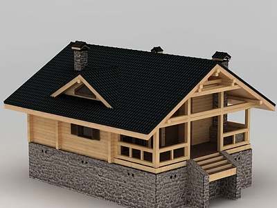 小木屋模型3d模型
