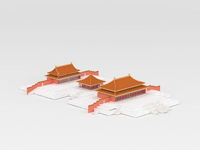 故宫建筑模型3d模型