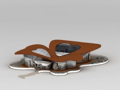 四叶草餐厅模型3d模型