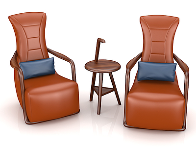 高档休闲桌椅模型3d模型