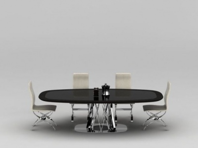 3d公司办公室会议桌椅模型