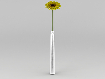 向日葵花瓶模型3d模型