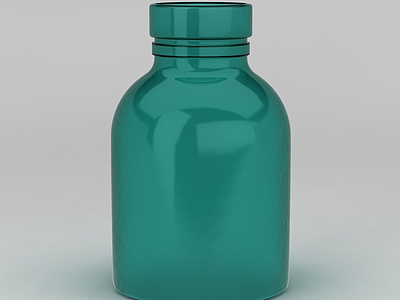 3d现代绿色水瓶模型