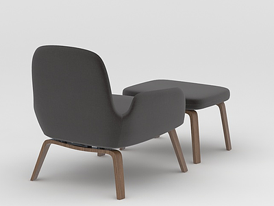 3d北欧休闲懒人沙发椅免费模型