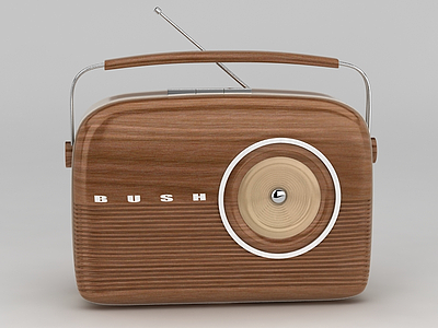 复古老式收音机模型3d模型