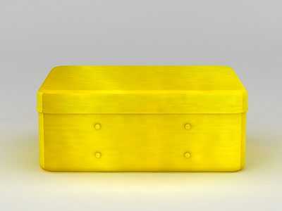3d黄色储物盒免费模型