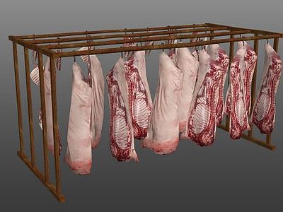 猪肉架模型