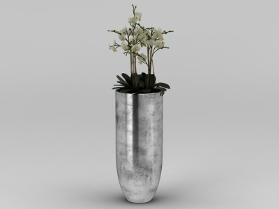 现代绿植花瓶摆件模型3d模型