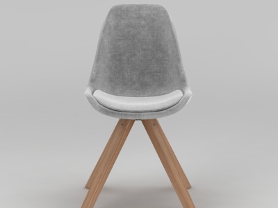 3d经典北欧实木椅子模型